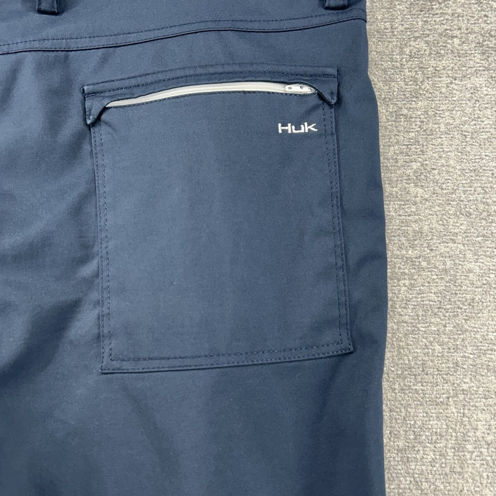 Huk Performance Fishing Board Shorts Men Size 38 Blue Boating Summer - Picture 5 of 9
